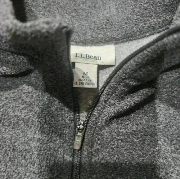 Womens L.L. Bean Zip Up Jacket Size Medium GreyThis women's - Picture 3 of 6